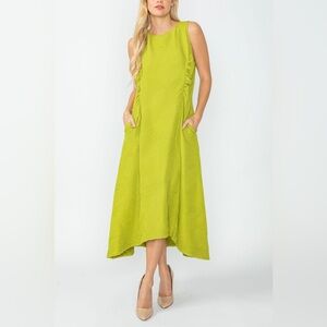 KIWI FIT FLARE QUILTED TANK DRESS - IC COLLECTION SIZE LARGE